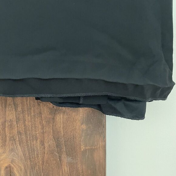 APC dress Womens 36 Black Mathilda Tie Crepe Viscose Vneck Pleats Classic - Picture 13 of 13